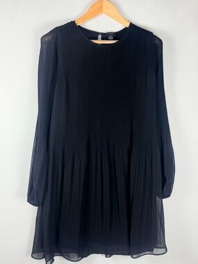 Halogen | Dresses | Halogen Pliss Long Sleeve Minidress | Poshmark